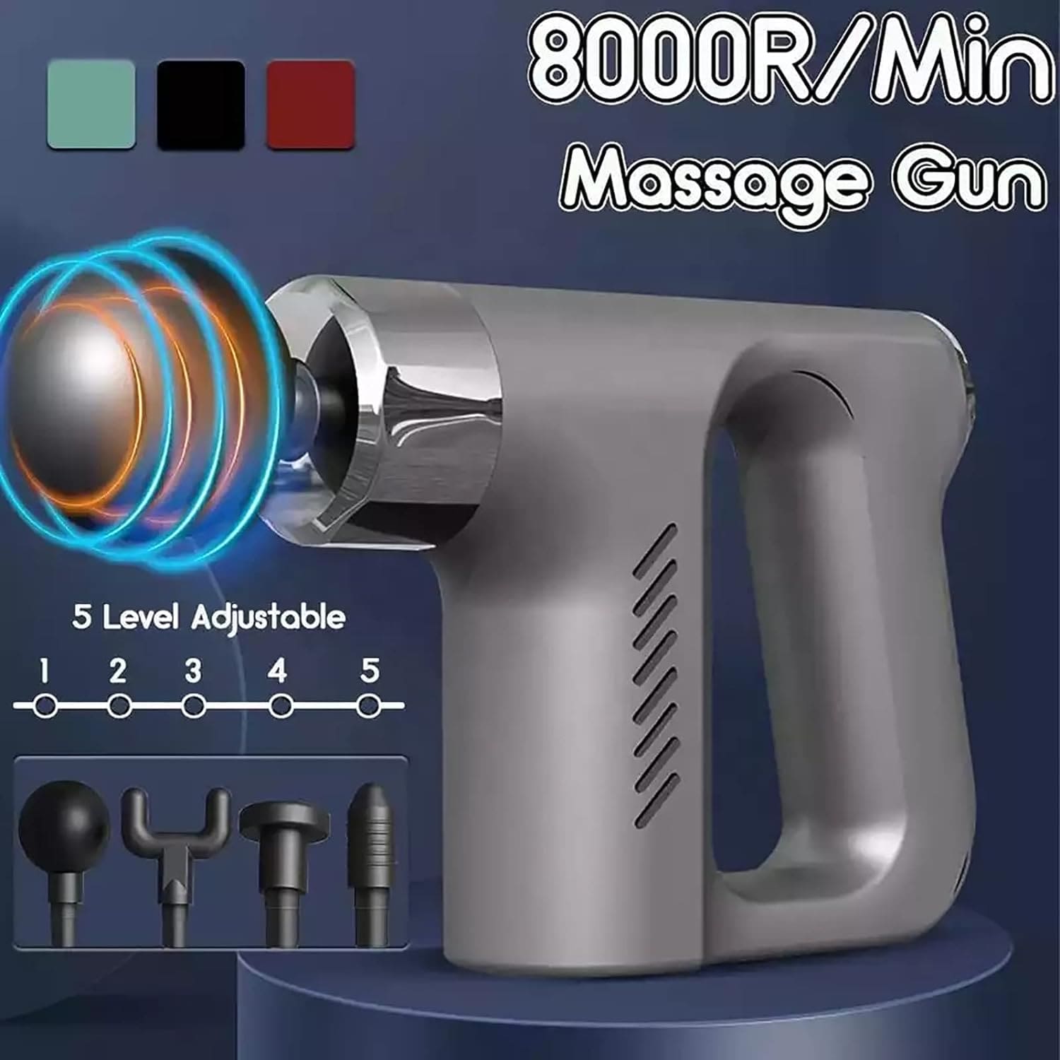 4 In 1 Fascial Gun Massager, Portable Massage Gun, Body Shoulder Neck Massager, 5 Gear Deep Tissue Mini Fitness Musle Massager, 4 Head Gun Sports Muscle Relaxing Massager, Anti-slip Muscle Massager, Muscle Stimulation Device Massage Gun 4 In 1 Fascial Gun Massager, Portable Massage Gun, Body Shoulder Neck Massager, 5 Gear Deep Tissue Mini Fitness Musle Massager, 4 Head Gun Sports Muscle Relaxing Massager, Anti-slip Muscle Massager, Muscle Stimulation Device Massage Gun
